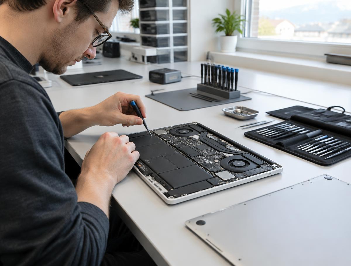 MacBook Reparatur in der Werkstatt